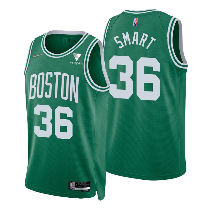 Men's Boston Celtics Marcus Smart #36 Diamond 75th Anniversary Icon Jersey 2401TYYB
